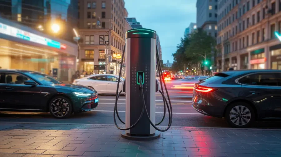 stacja ładowania samochodów ev